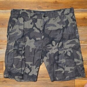 Levi's Green Camouflage Cargo Shorts